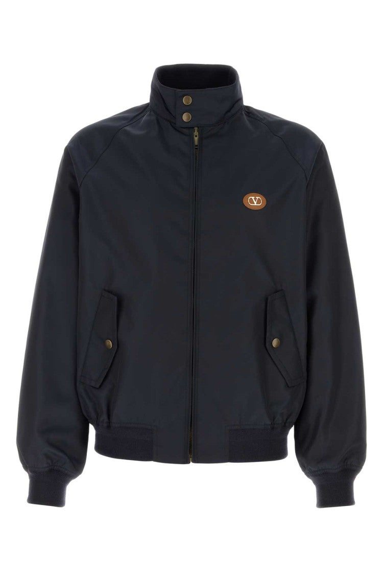 Valentino Garavani Navy Blue Nylon Jacket
