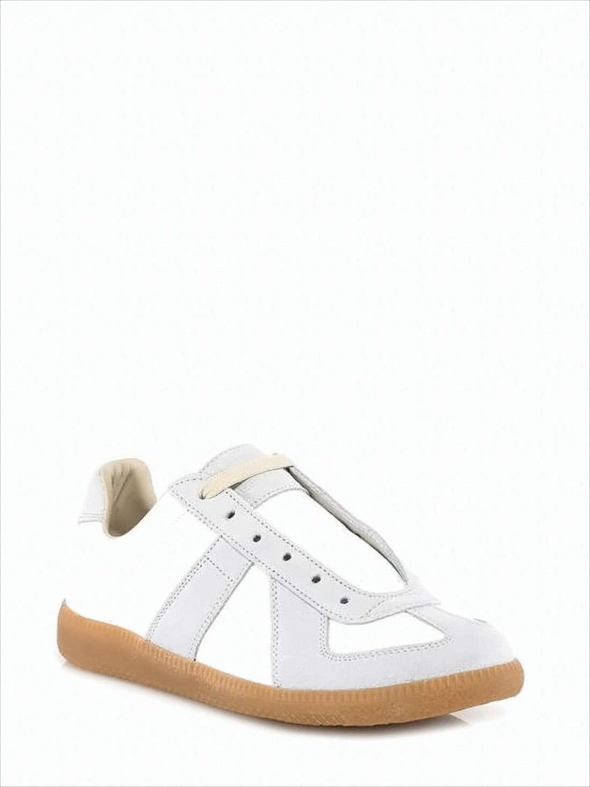 Maison Margiela Low-Top Sneakers With Smooth Leather