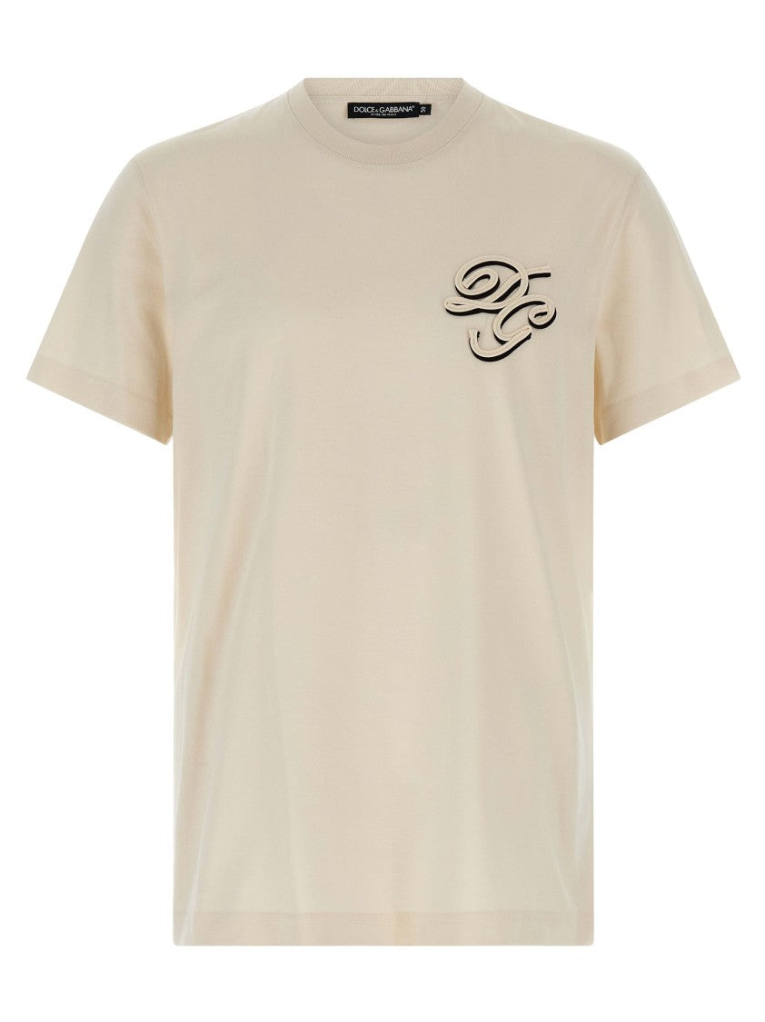 Dolce & Gabbana Double Embroidery T-Shirt