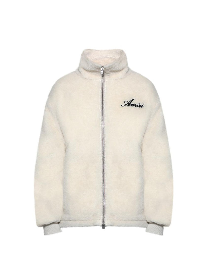 Amiri Bones Fleece Jacket Alabaster