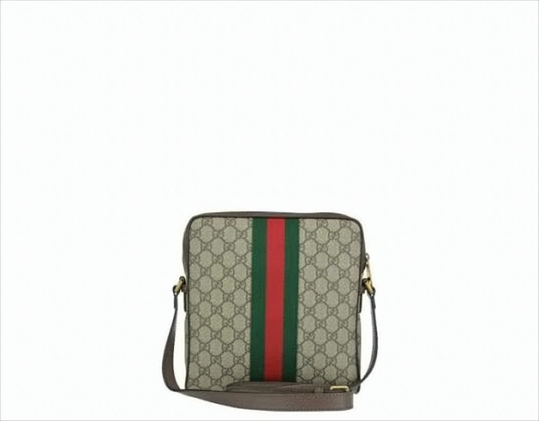 Gucci Canvas Crossbody Bag With Gg Monogram