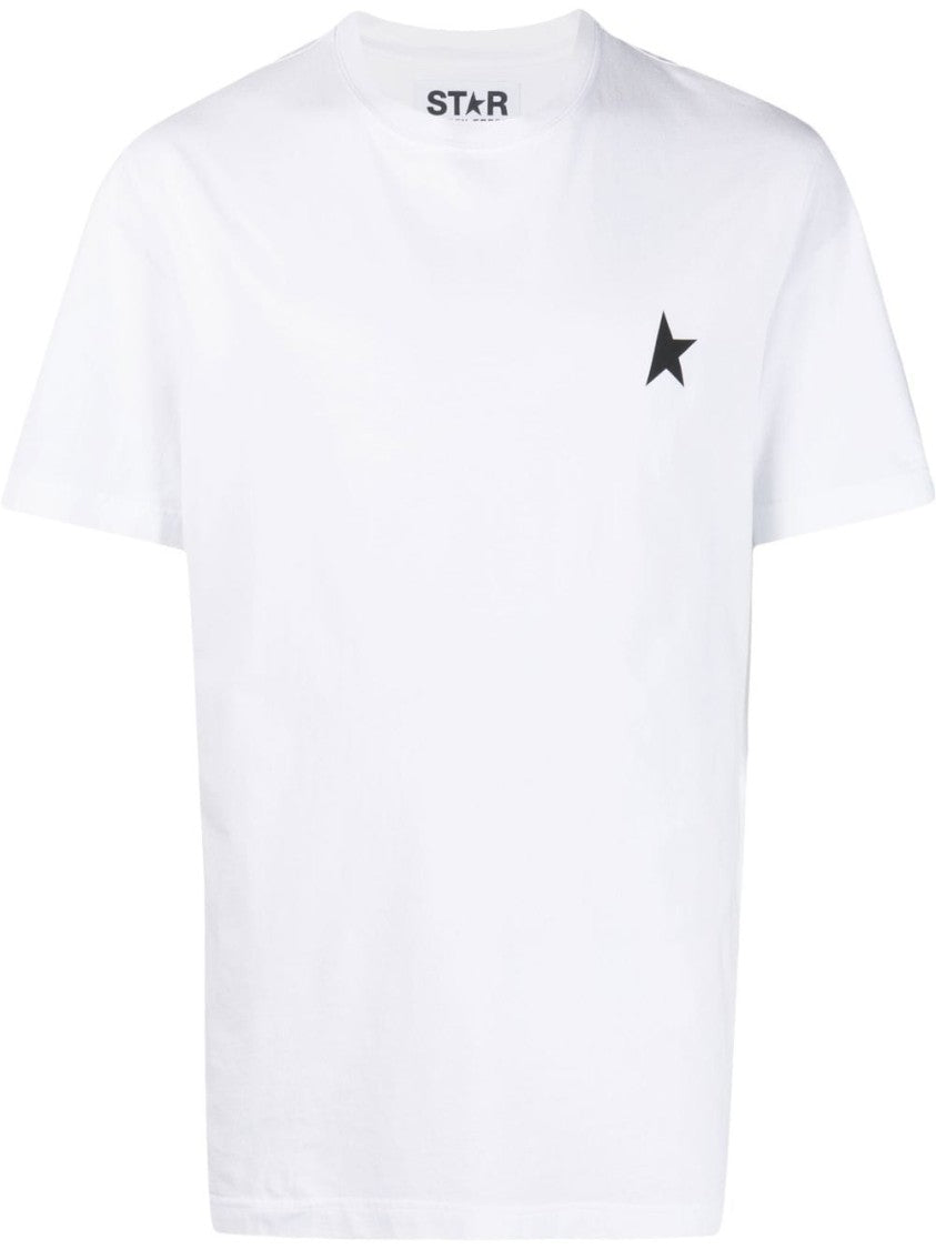 Golden Goose White Silk And Nylon Star T-Shirt