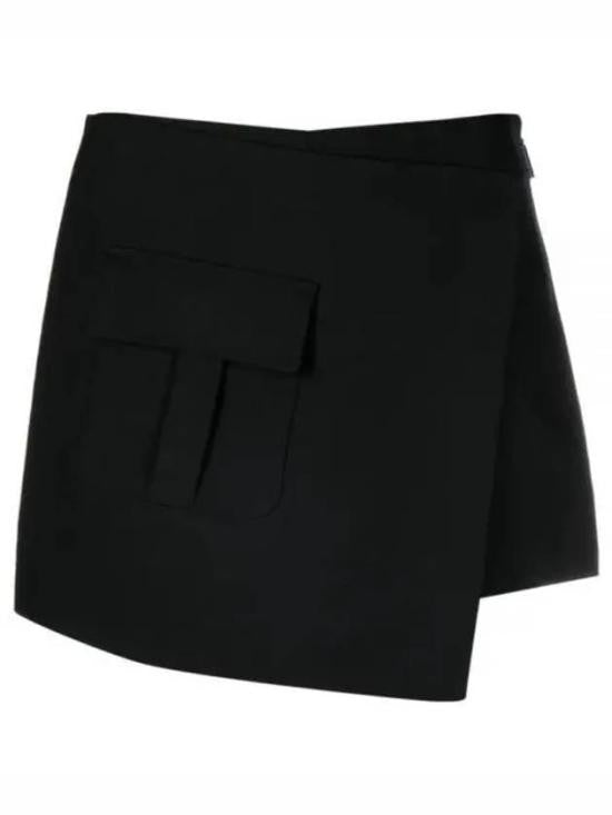 Msgm Midi Skirt With Unique Pocket Detail And Smooth Finish