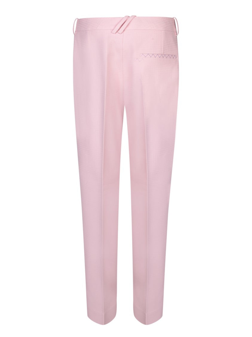 Burberry High Waist Wool Trousers