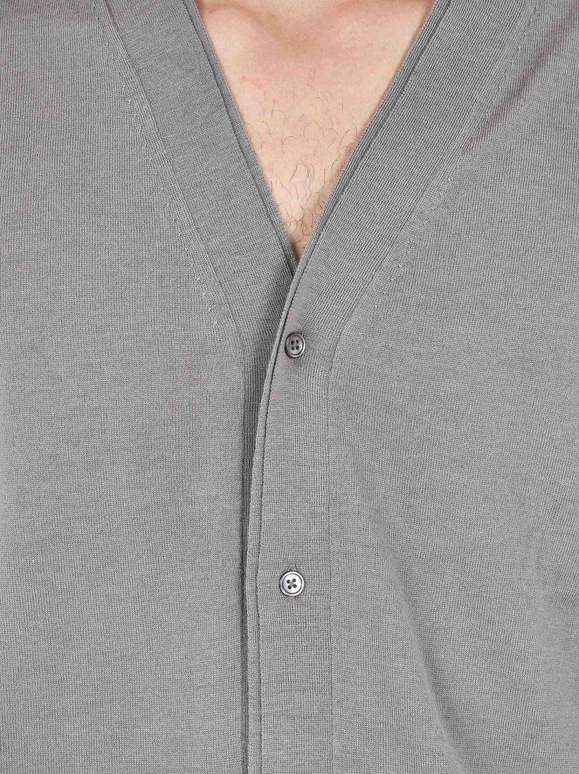 Low Brand Double-Collar Cardigan In Merino Wool
