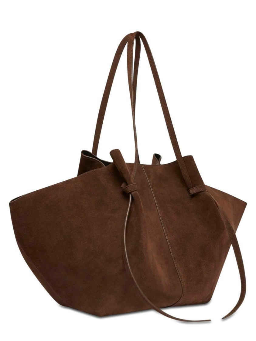 Yuzefi Large Mochi Brown Suede Bag