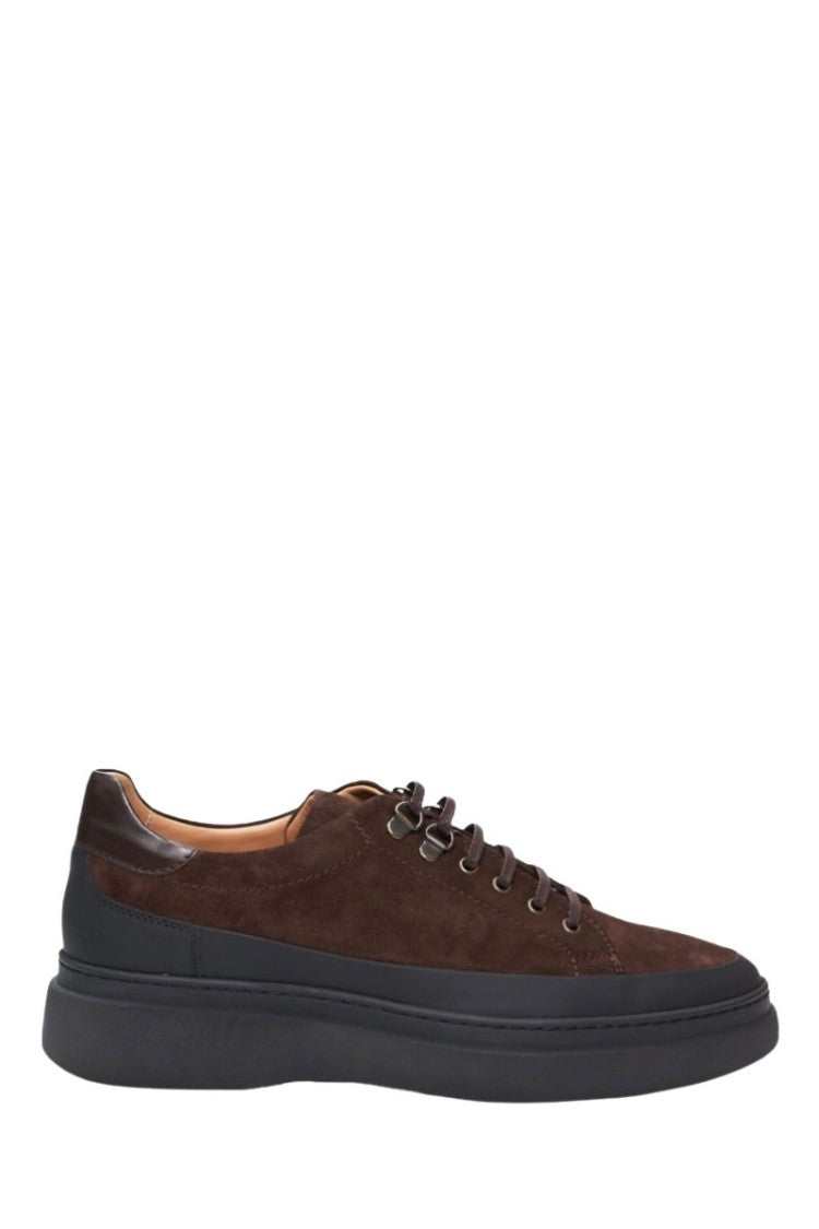 Philippe Lang Lace Up Leather Sneakers