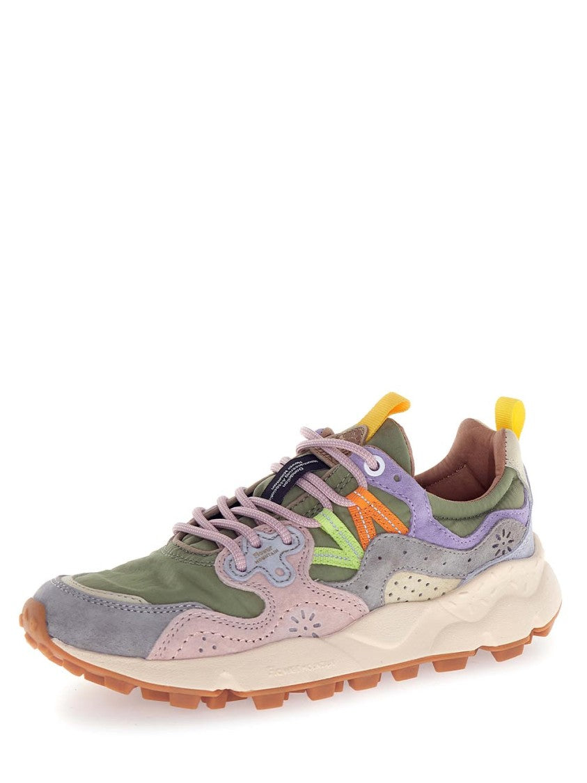 Flower Mountain Multi-Layered Pastel Sneakers With Textured Sole