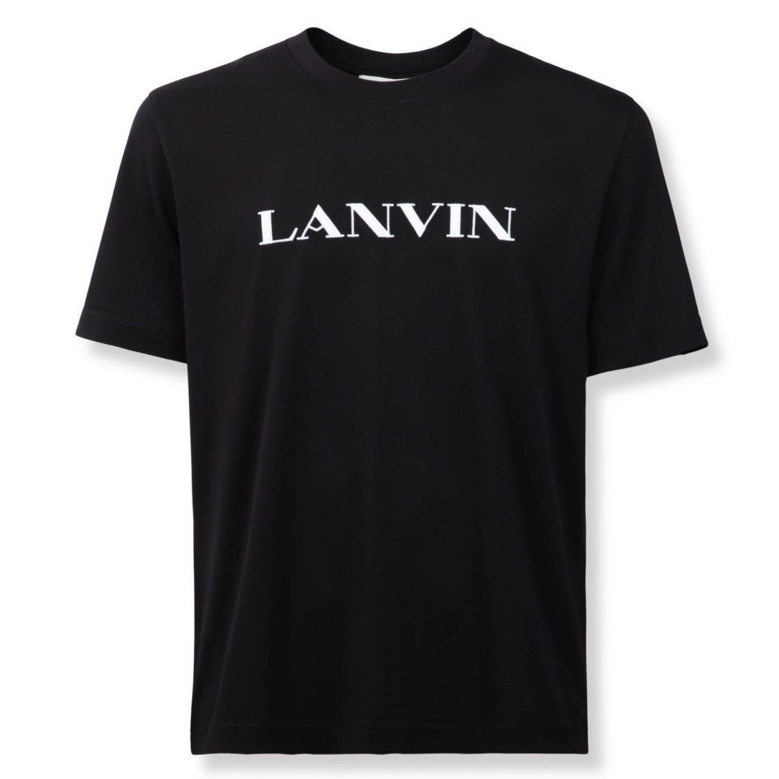Lanvin Classic Crewneck Black Logo T-Shirt