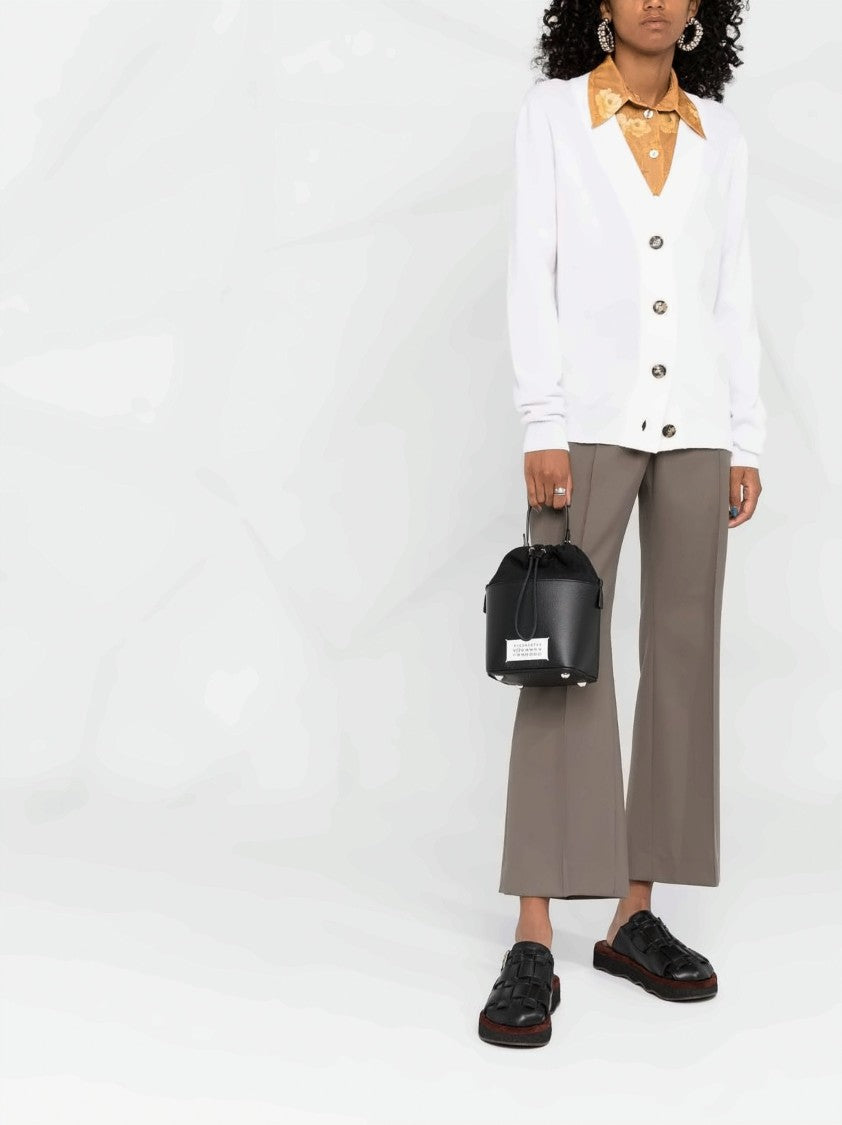 Maison Margiela Textured Calf Leather Small Bucket Bag