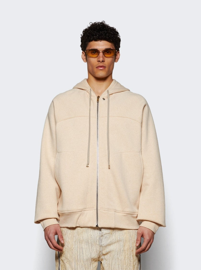 Rick Owens Hooded Cotton Windbreaker With All-Over Paneled Construction
