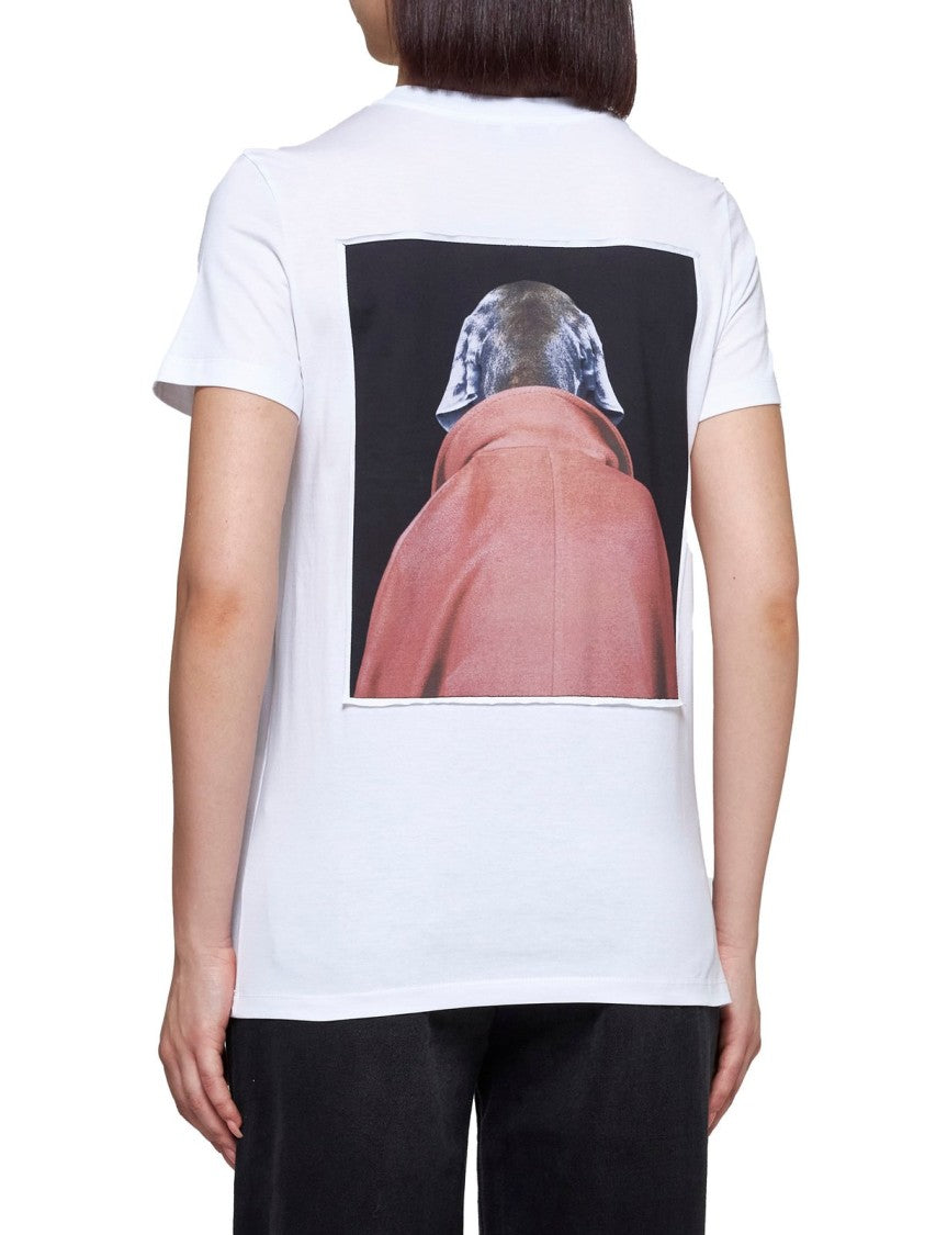 Max Mara Graphic Print T-Shirt With Classic Crew Neckline