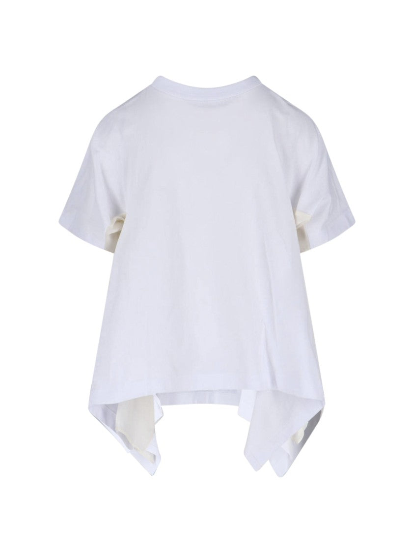 Sacai Asymmetric T-Shirt – White