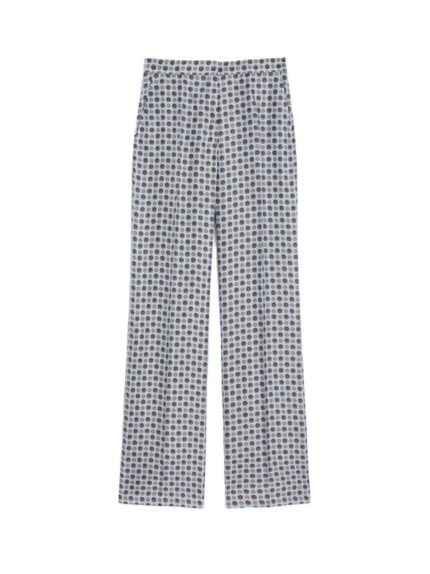 Max Mara Wide-Leg Pants With Circular Pattern