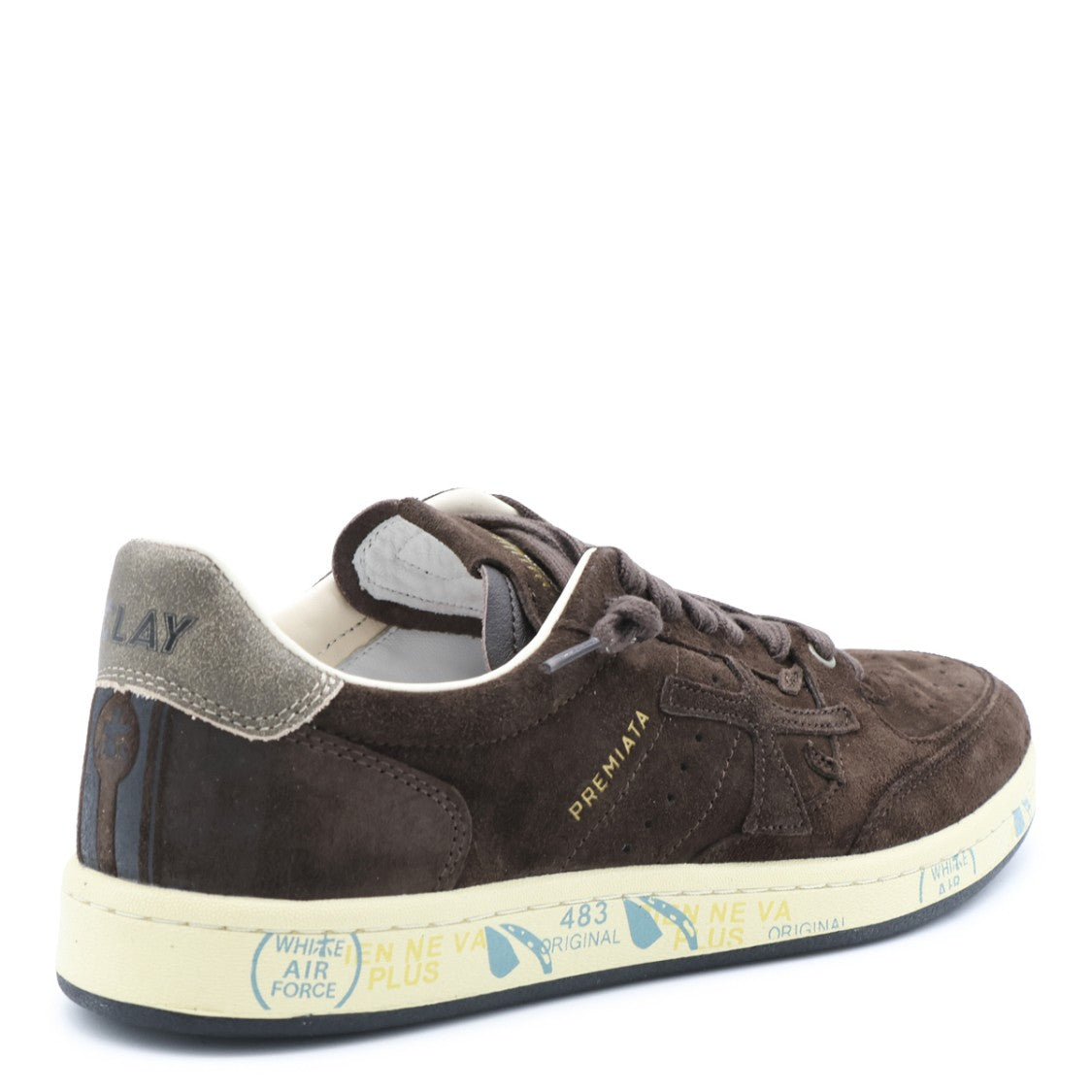 Premiata Dark Brown Suede Sneakers