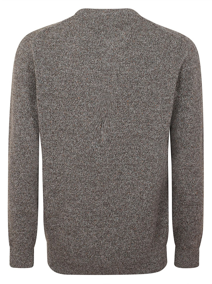 Barbour Textured Knit Crew Neck Sweater With Relaxed Fit