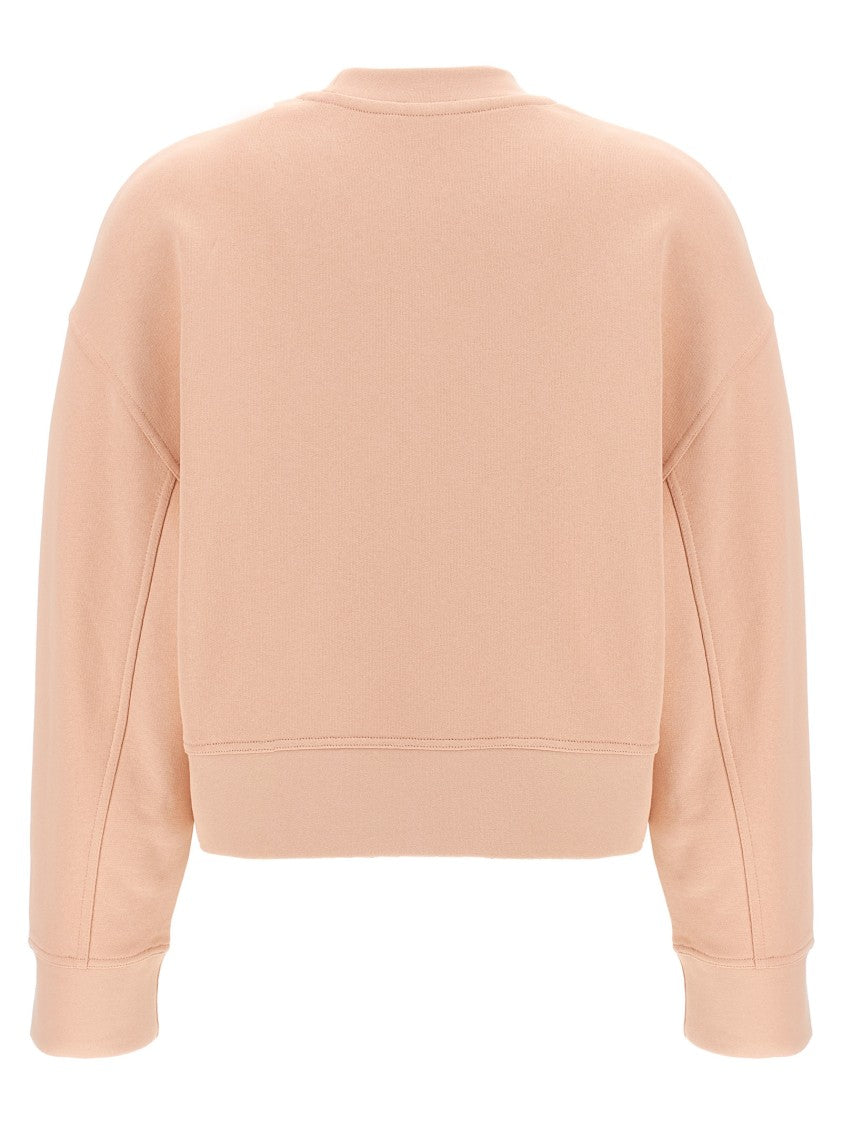 Moncler Cotton Jersey Sweatshirt With Intricate Embroidery