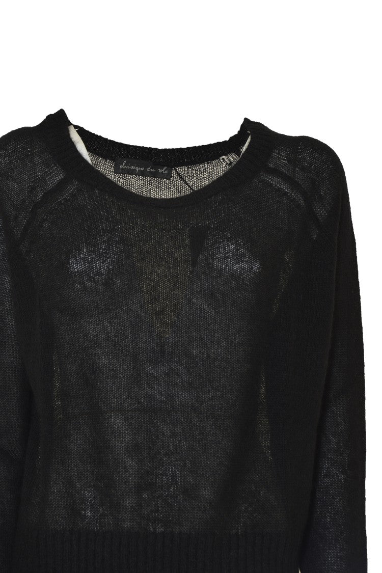 Phisique Du Role Honeycomb Knit Pullover In Virgin Wool And Mohair