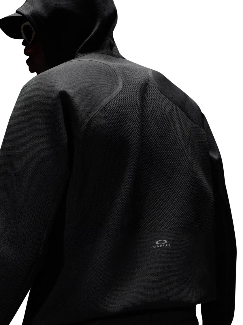 Oakley Black Latitude Veil Knitted Fitted Hood Hoodie