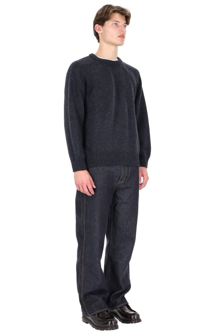 Howlin Shetland Boxy Fit Wool Crewneck Sweater