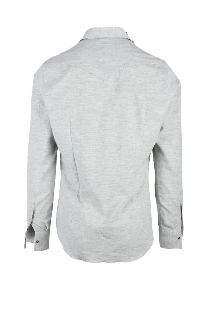 Eleventy Cotton Shirt - Light Grey