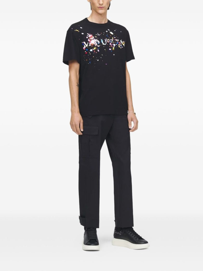 Alexander Mcqueen Multicolored Splatter Graphic T-Shirt