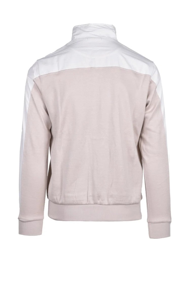 Eleventy Zip Sweatshirt - White/Beige