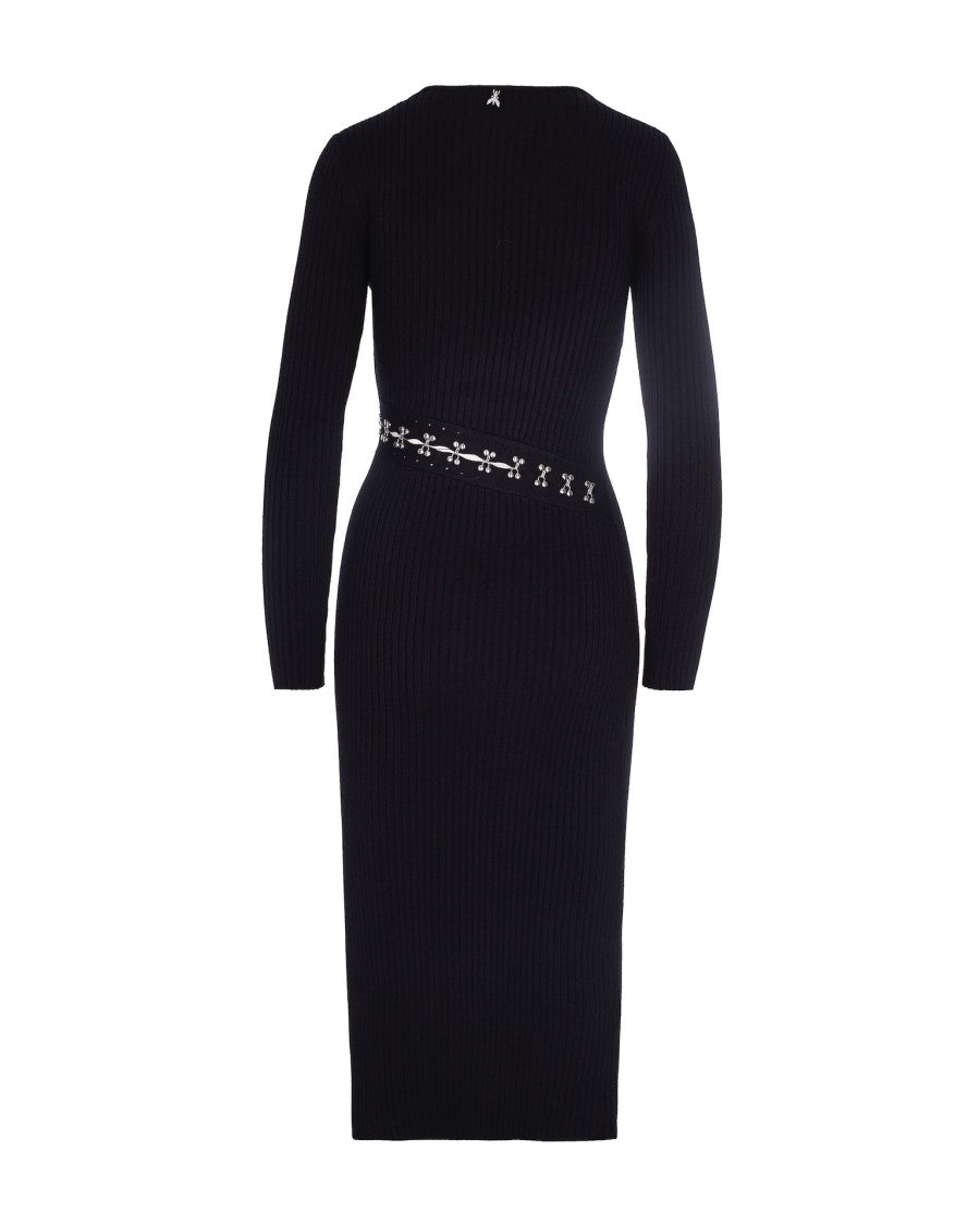 Patrizia Pepe Ribbed Knit Midi Dress