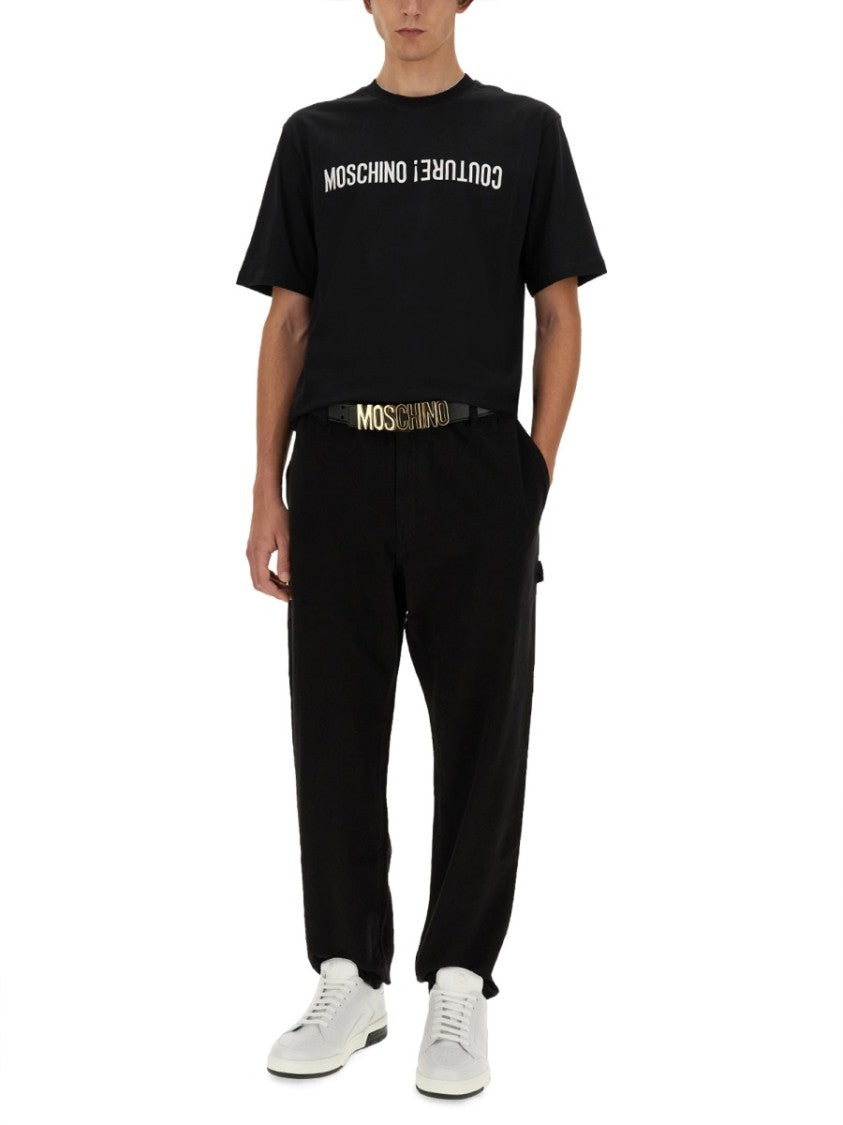 Moschino Relaxed Fit Black T-Shirt