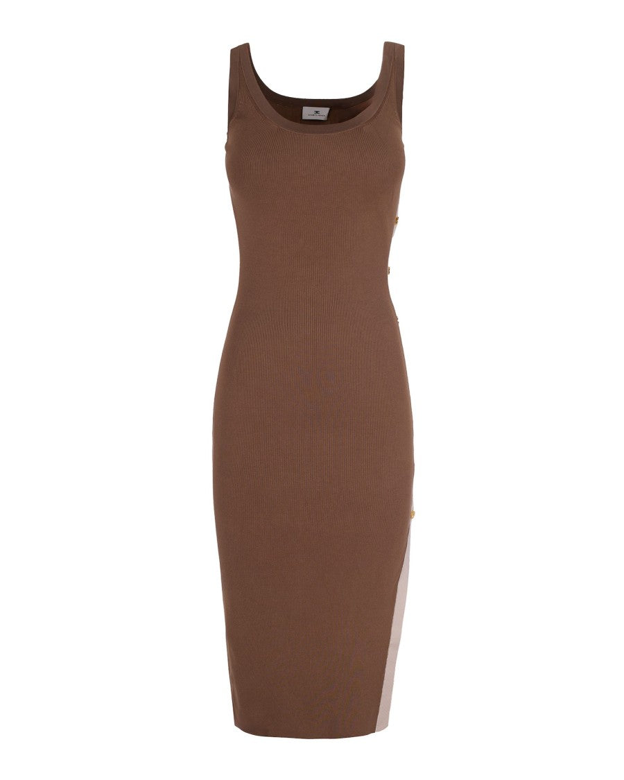 Elisabetta Franchi Slim-Fit Sleeveless Midi Dress