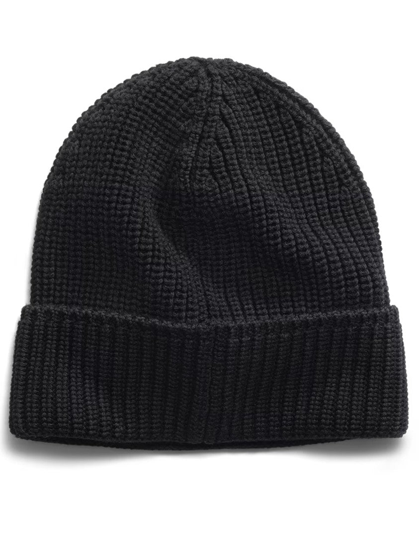 Canada Goose Ribbed Knit Toque With Folded Cuff And Emblem