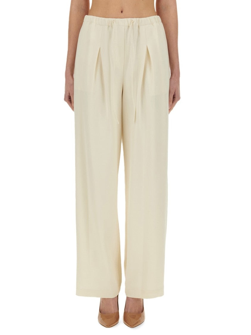 Theory Pleated High-Waisted Pants With Relaxed Fit