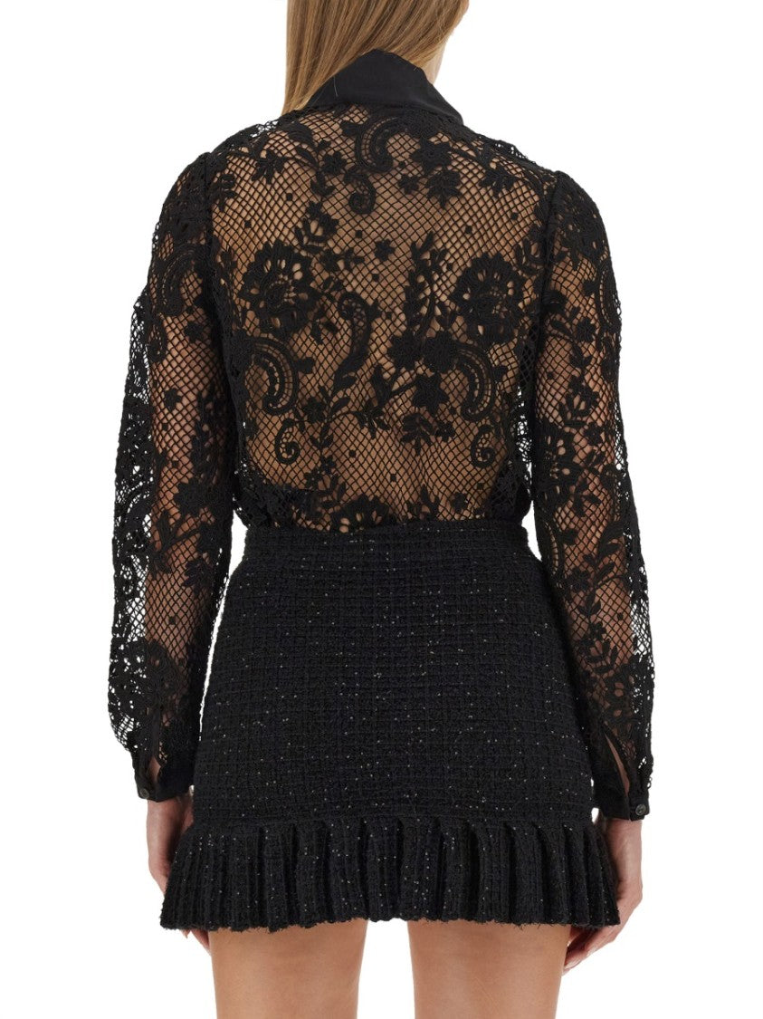 Self-Portrait Shirt With Bow