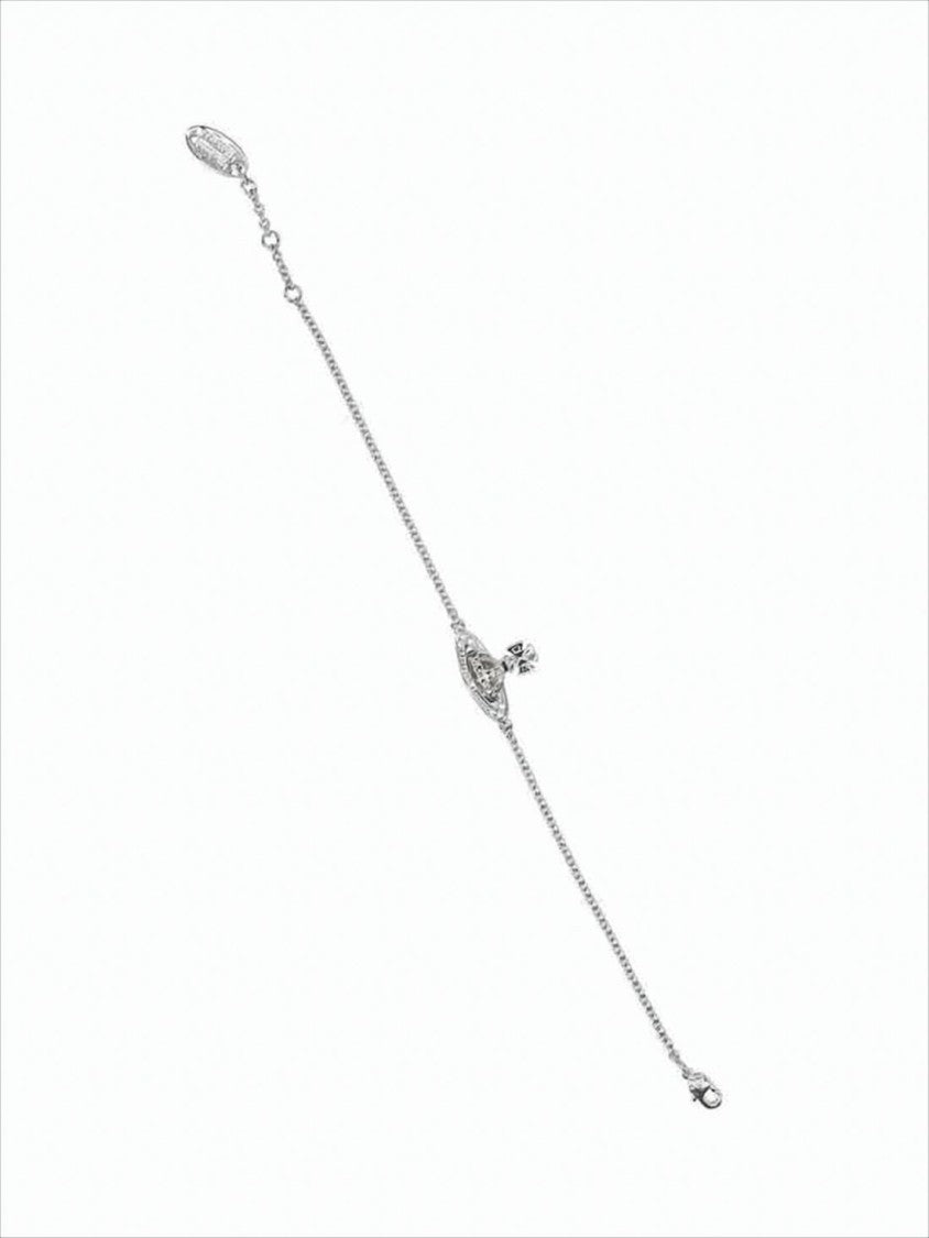 Vivienne Westwood Silver-Tone Chain Bracelet With Orb-Shaped Charm
