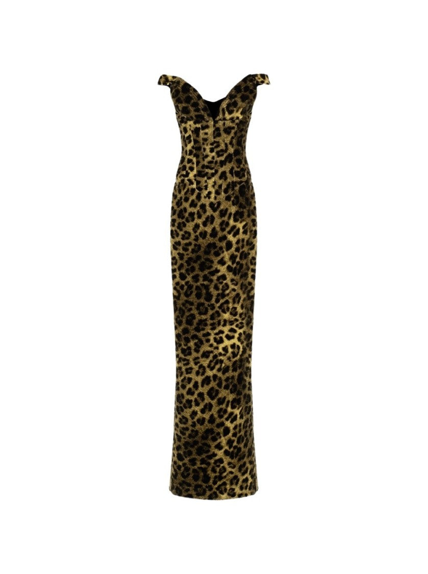 The New Arrivals By Ilkyaz Ozel Sauvage Leopard Print Shakti Cotton Dress