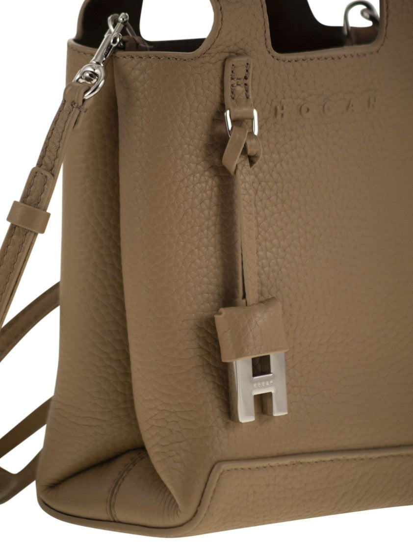 Hogan H01r - Handbag In Hammered Leather