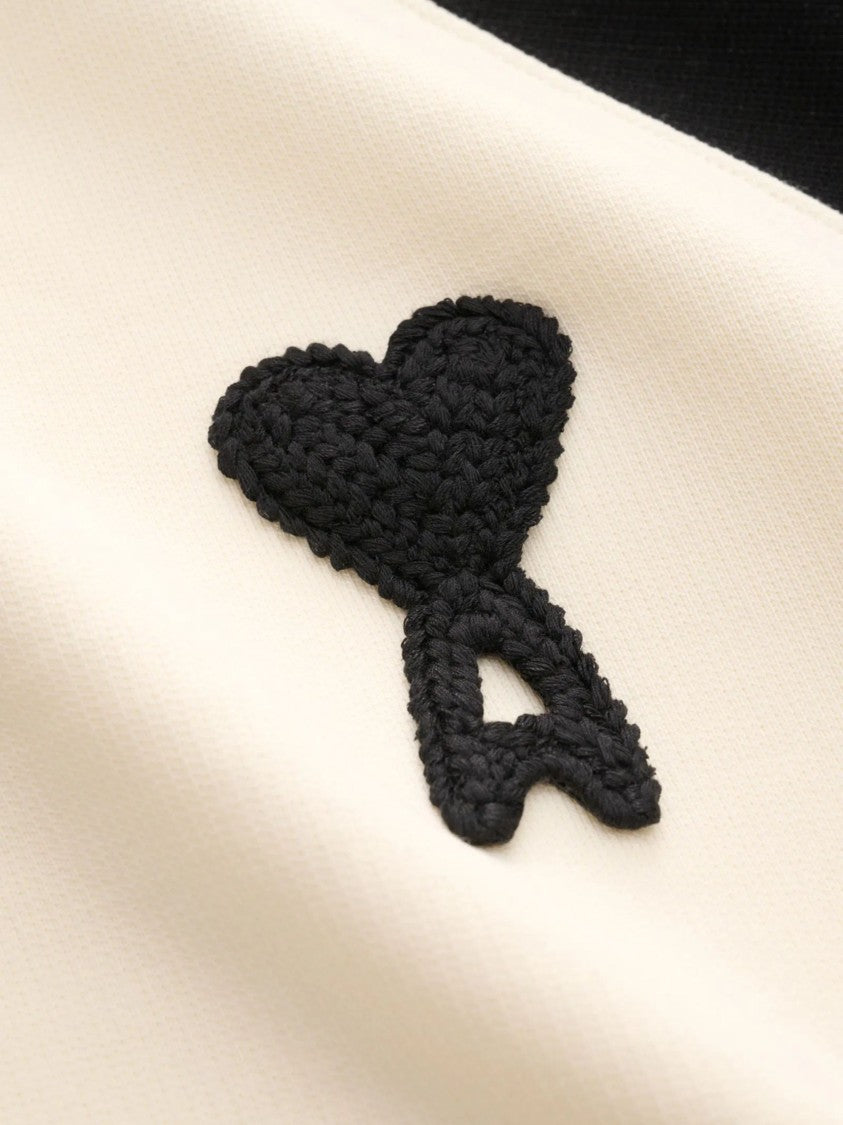 Ami Paris Black Ami De Coeur Cotton Sweatshirt