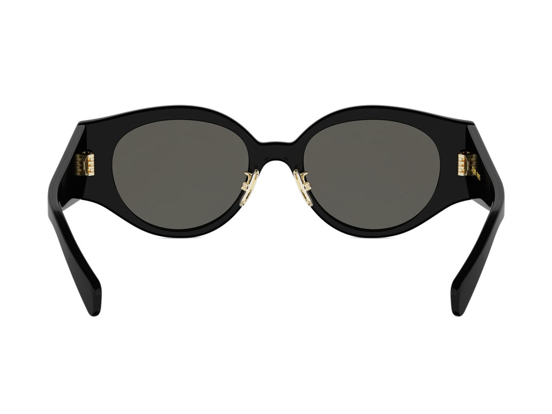 Celine Cl40341f Black Oversized Round Frame Sunglasses