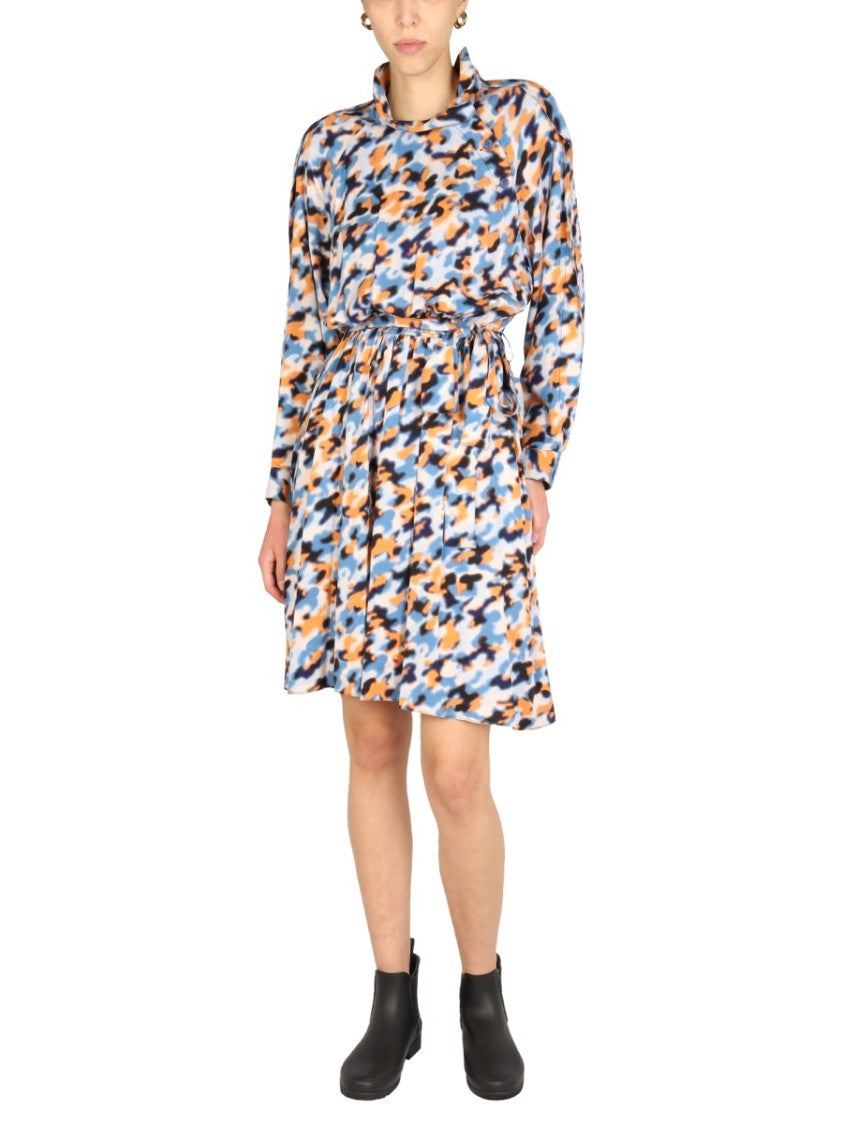 Kenzo "Blurred Flowers" Dress