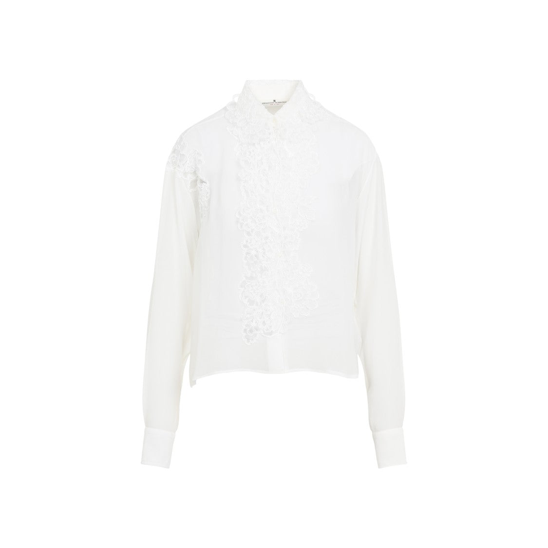 Ermanno Scervino Snow White Silk Shirt