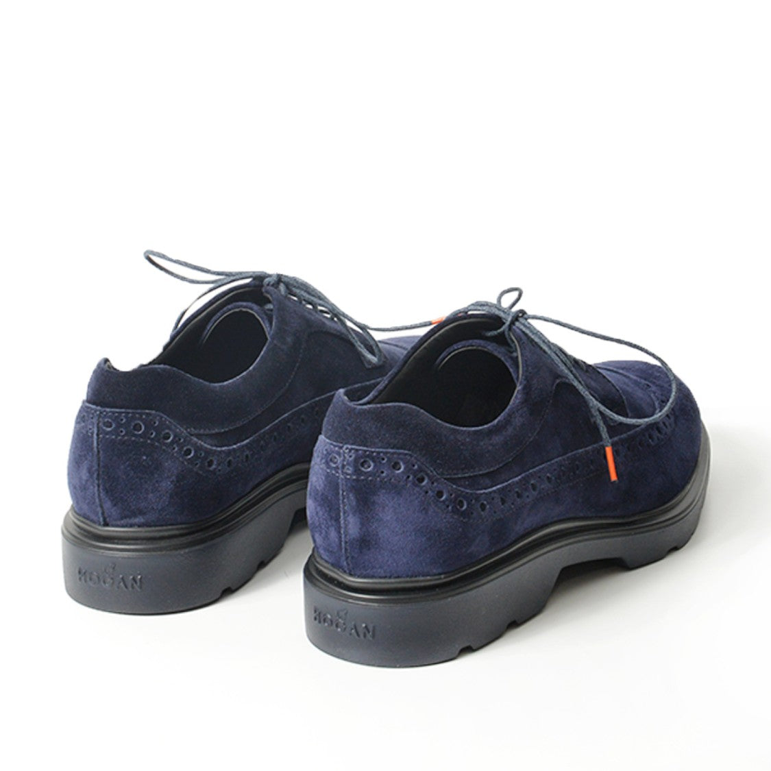 Hogan Blue Suede Derby Shoes