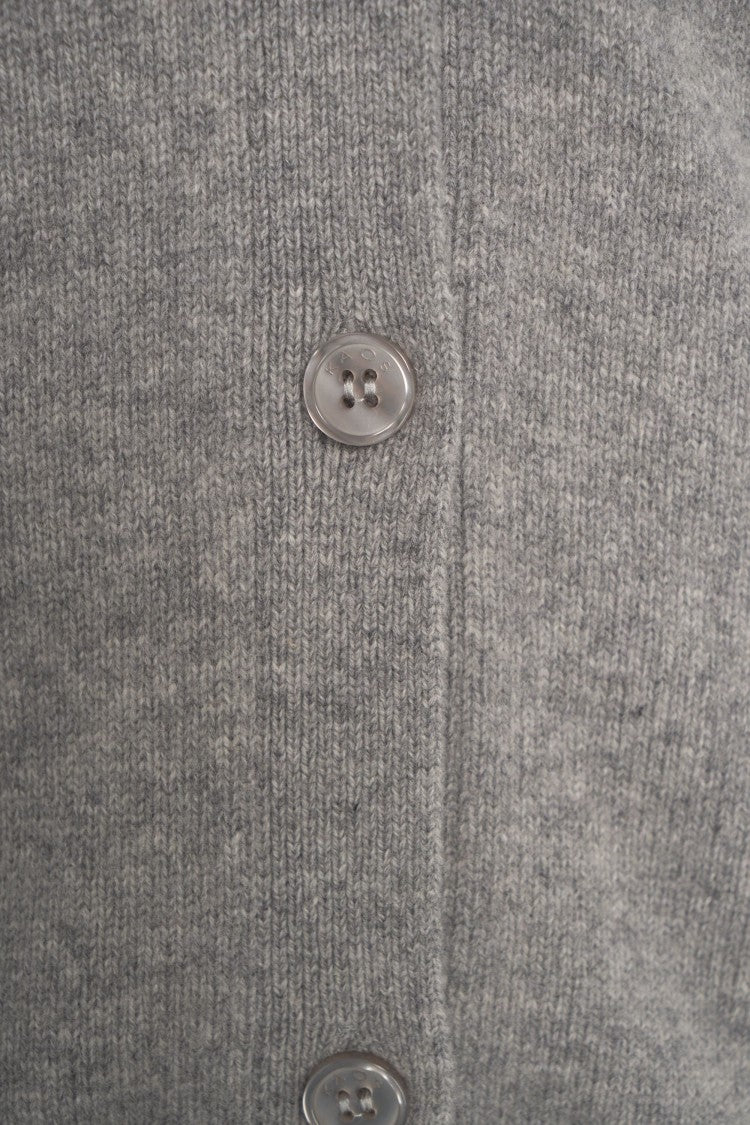 Kaos Wool Cardigan With Sparkling Chest Applications