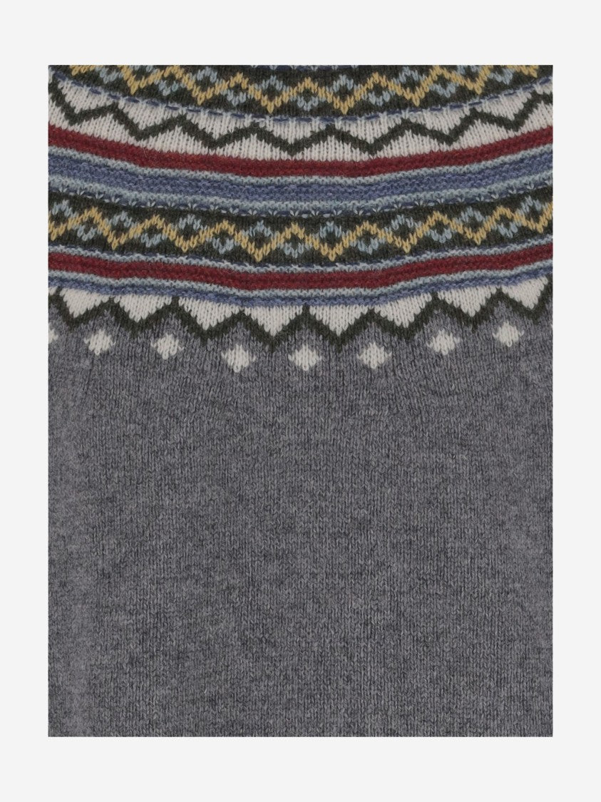 Dsquared2 Wool Sweater With Geometric Pattern