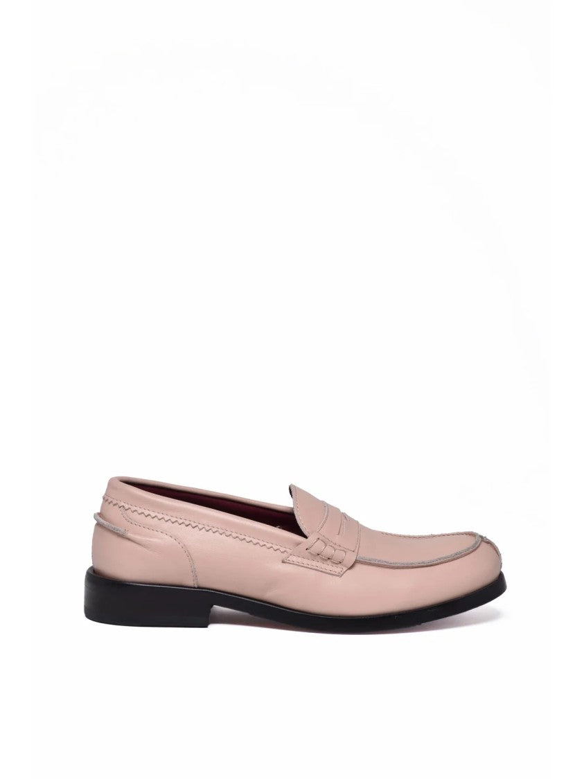 Seboy S Color Penny Strap Leather Loafers