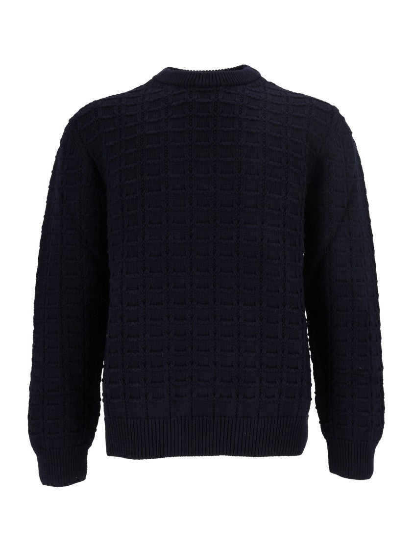 Sette Fili Cashmere Textured Crew Neck Sweater