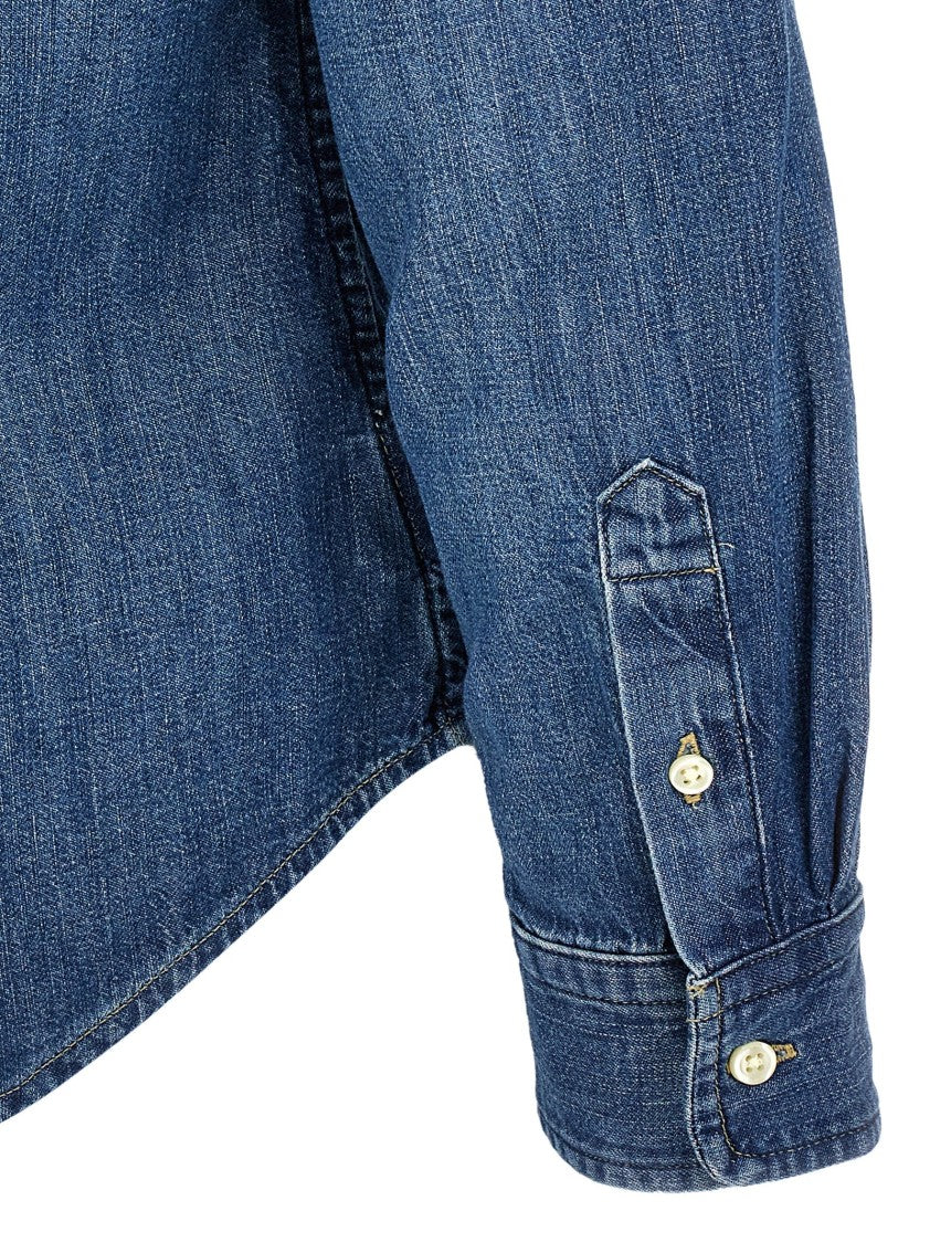 Polo Ralph Lauren Cotton Denim Shirt With Embroidered Logo