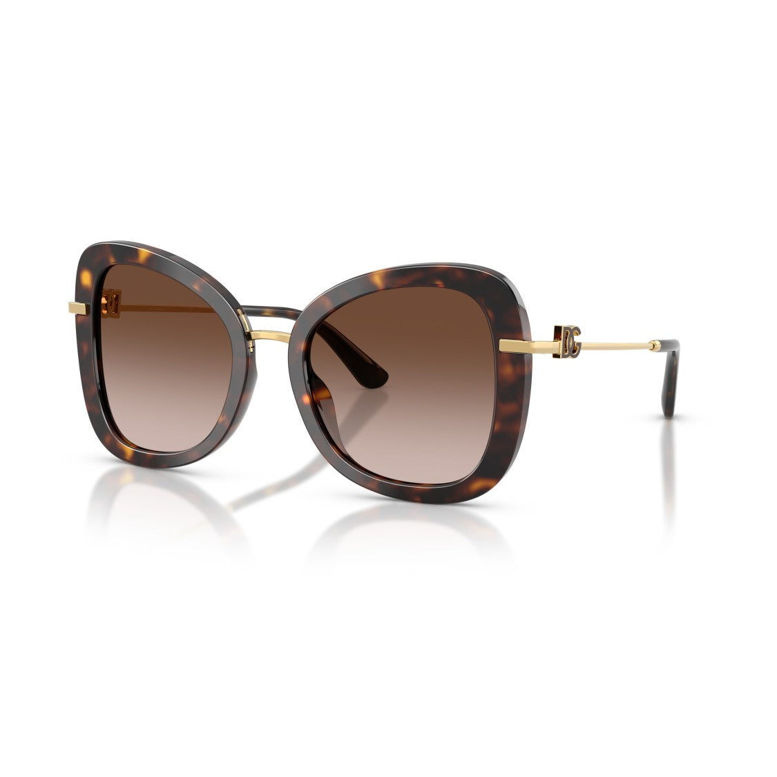 Dolce & Gabbana 0Dg4535 Oversized Square Sunglasses With Tortoiseshell Acetate Frame