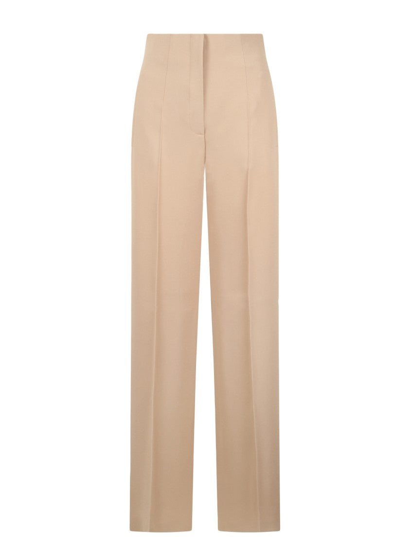 Alberta Ferretti Enver Satin Palazzo Pants