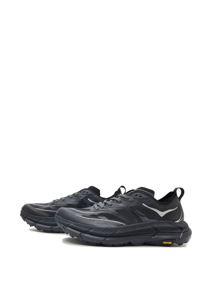 Hoka Low-Profile Black Sneakers With Textured Sole