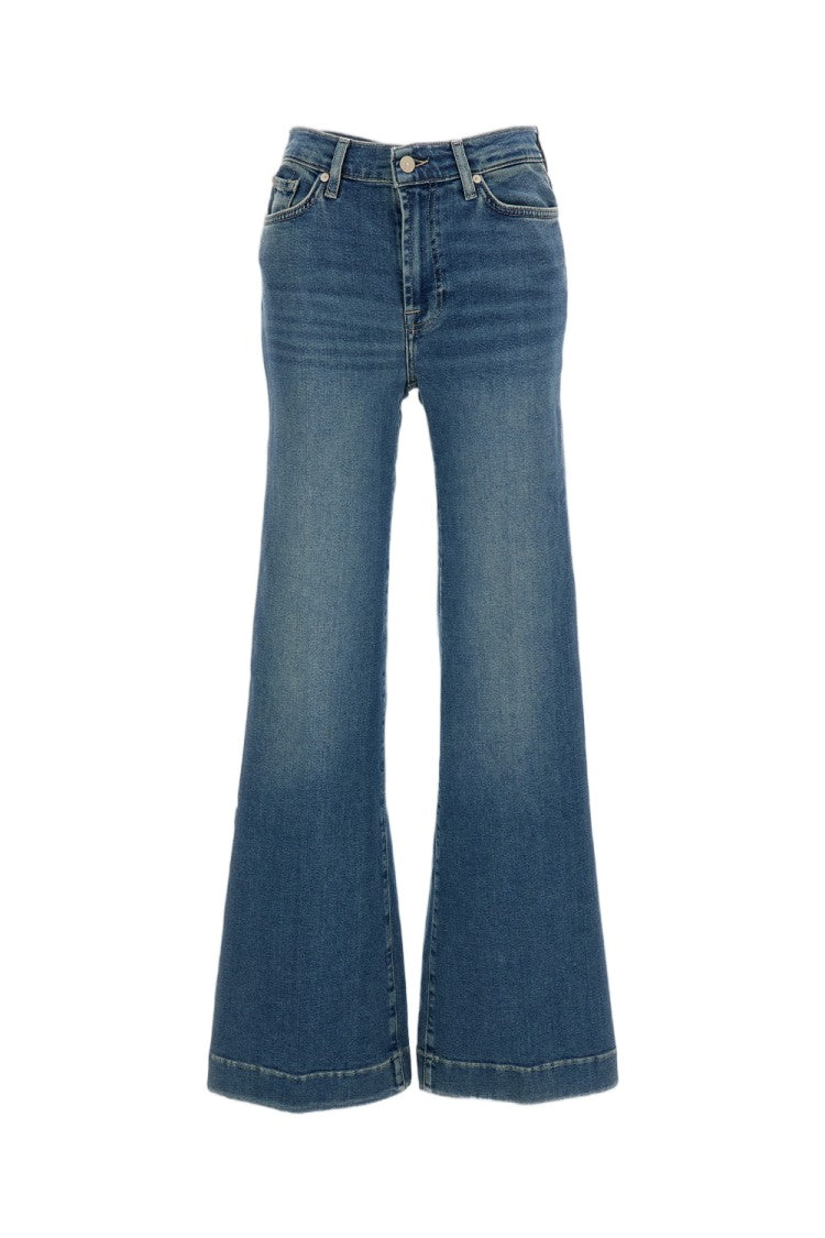 7 For All Mankind Blue Modern Dojo Super-Stretch Jeans